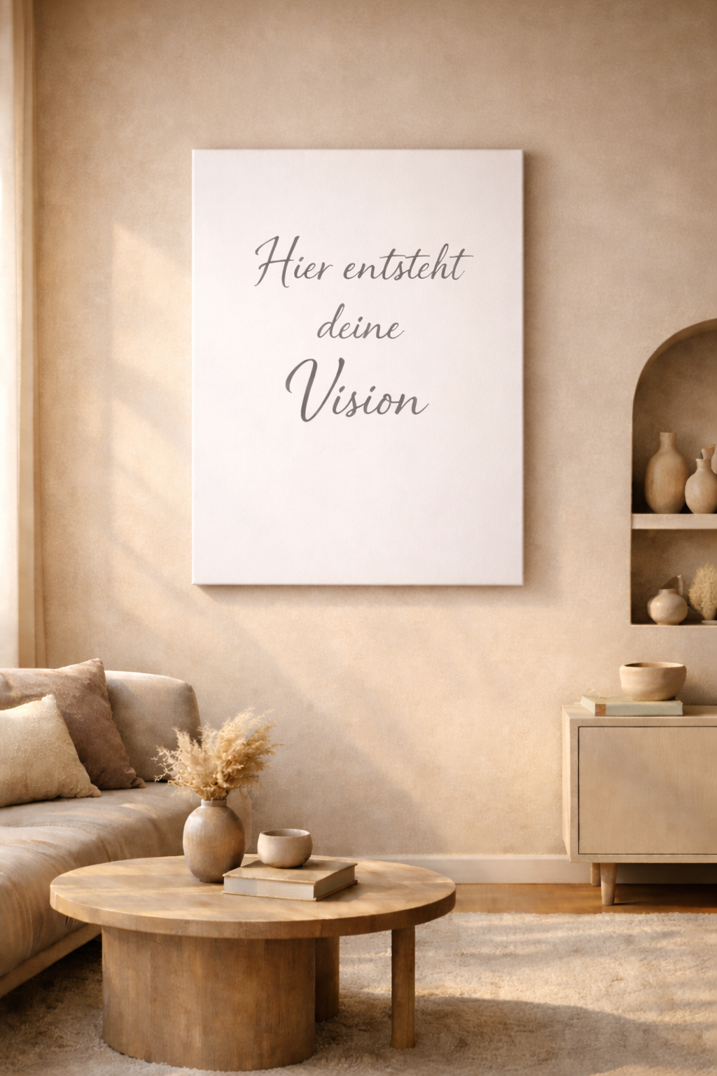 Dein persönliches Manifestationsbild auf Leinwand