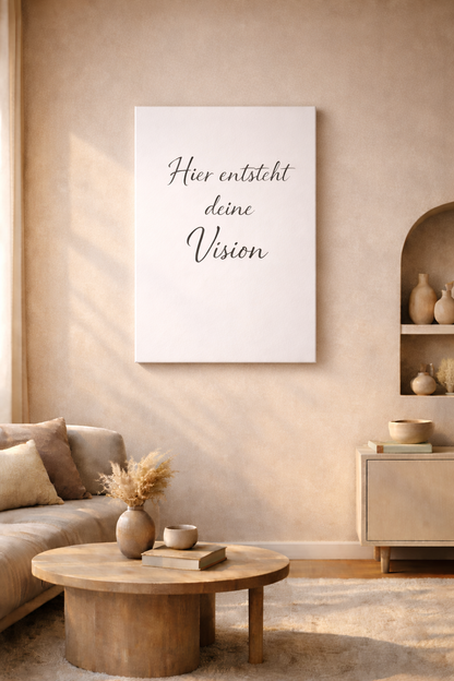 Dein persönliches Manifestationsbild auf Leinwand