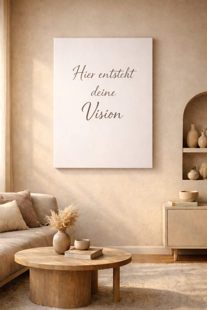 Dein persönliches Manifestationsbild auf Leinwand